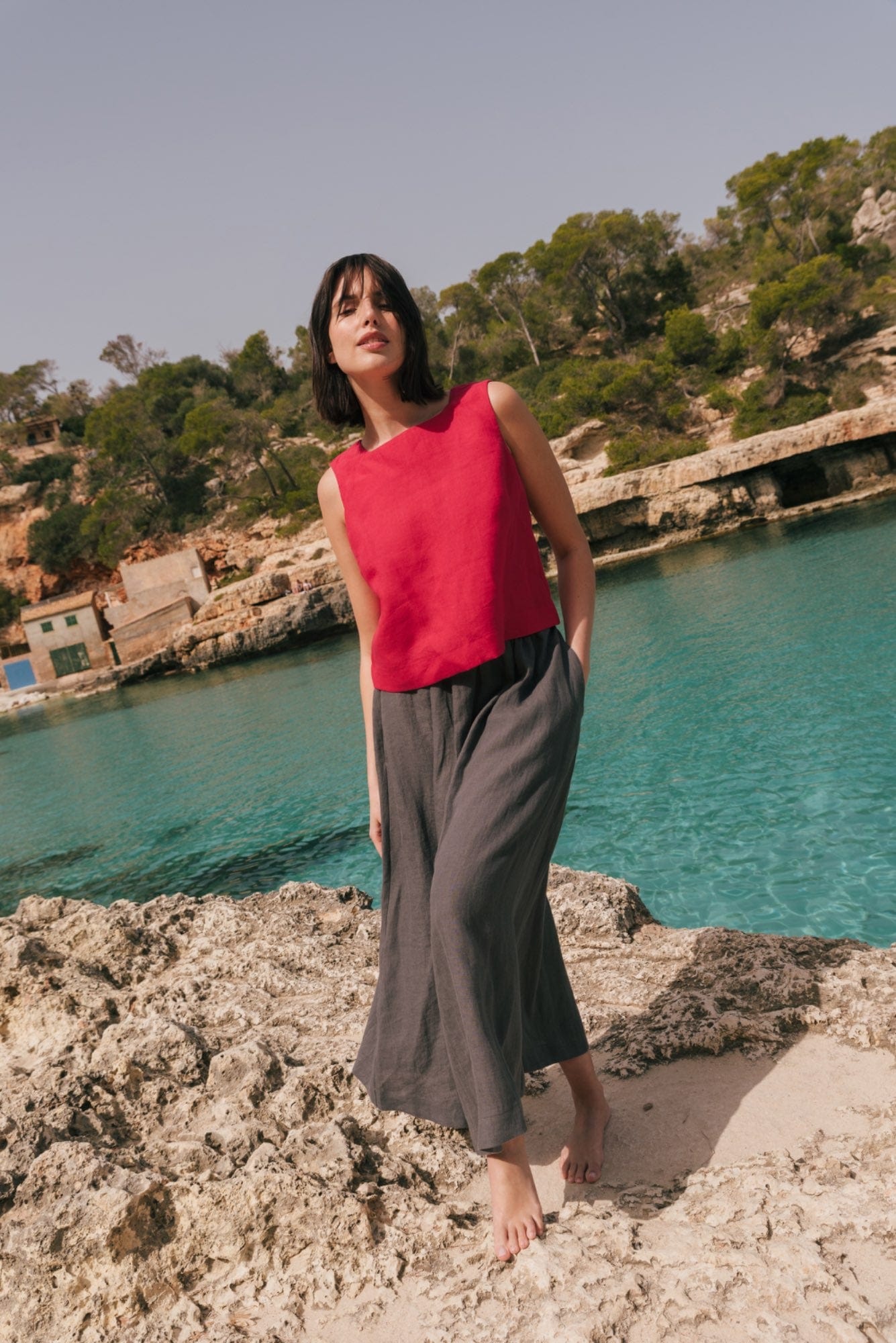 AmourLinen Linen dress Mona long linen skirt Mona long linen skirt