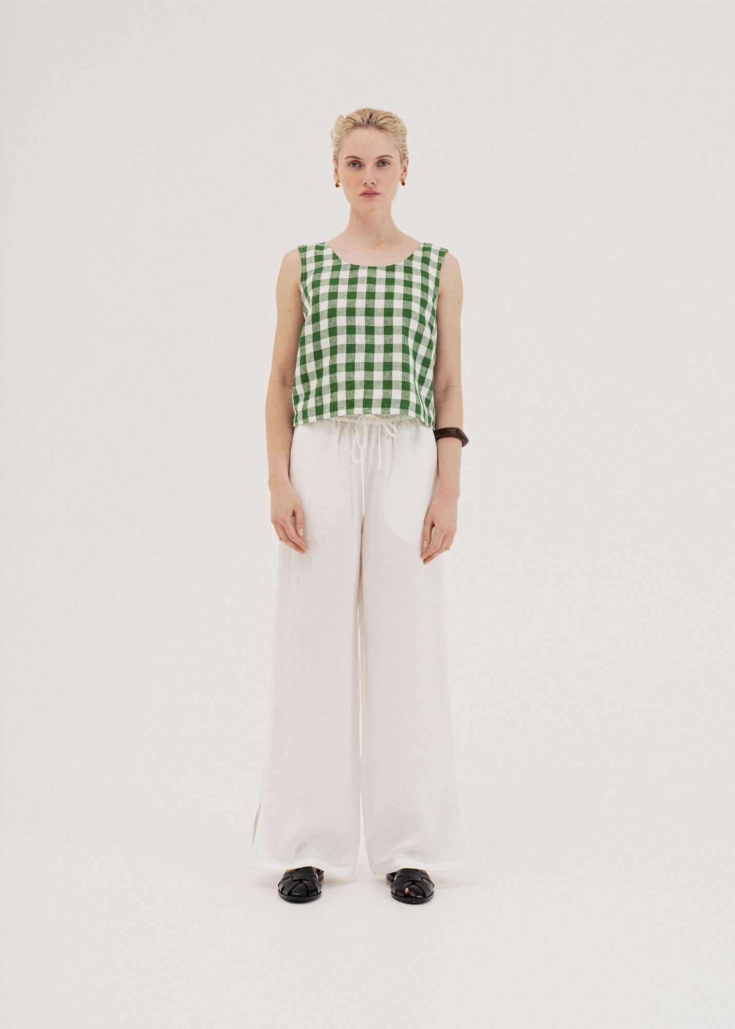 Ella pinafore linen top — image 5
