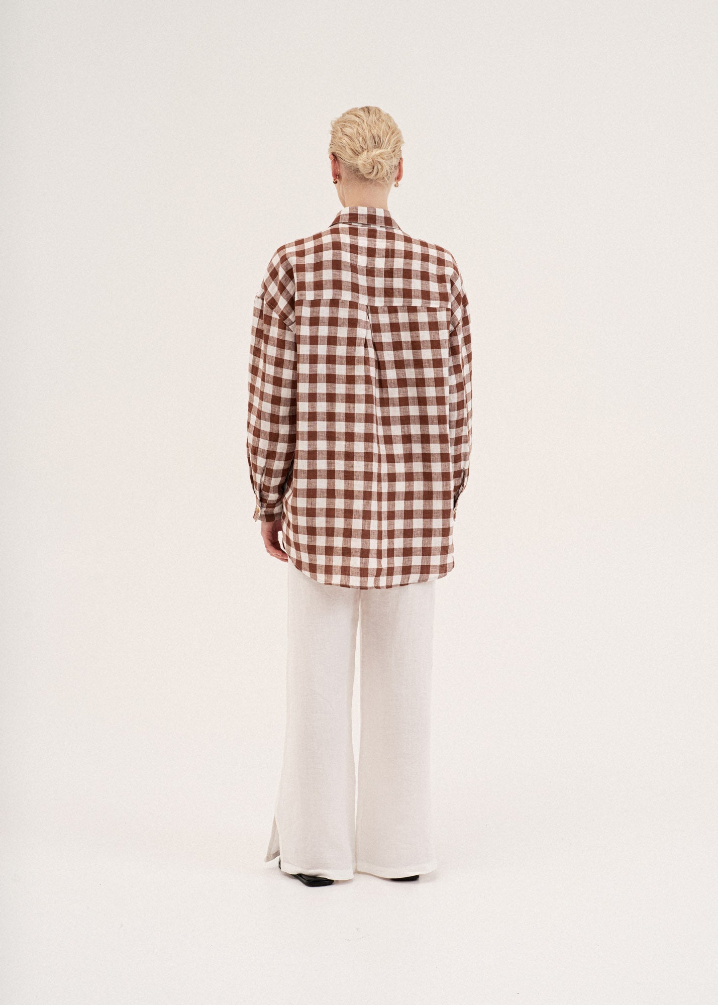 AmourLinen Linen shirt Molly oversized collar linen shirt Molly oversized collar linen shirt