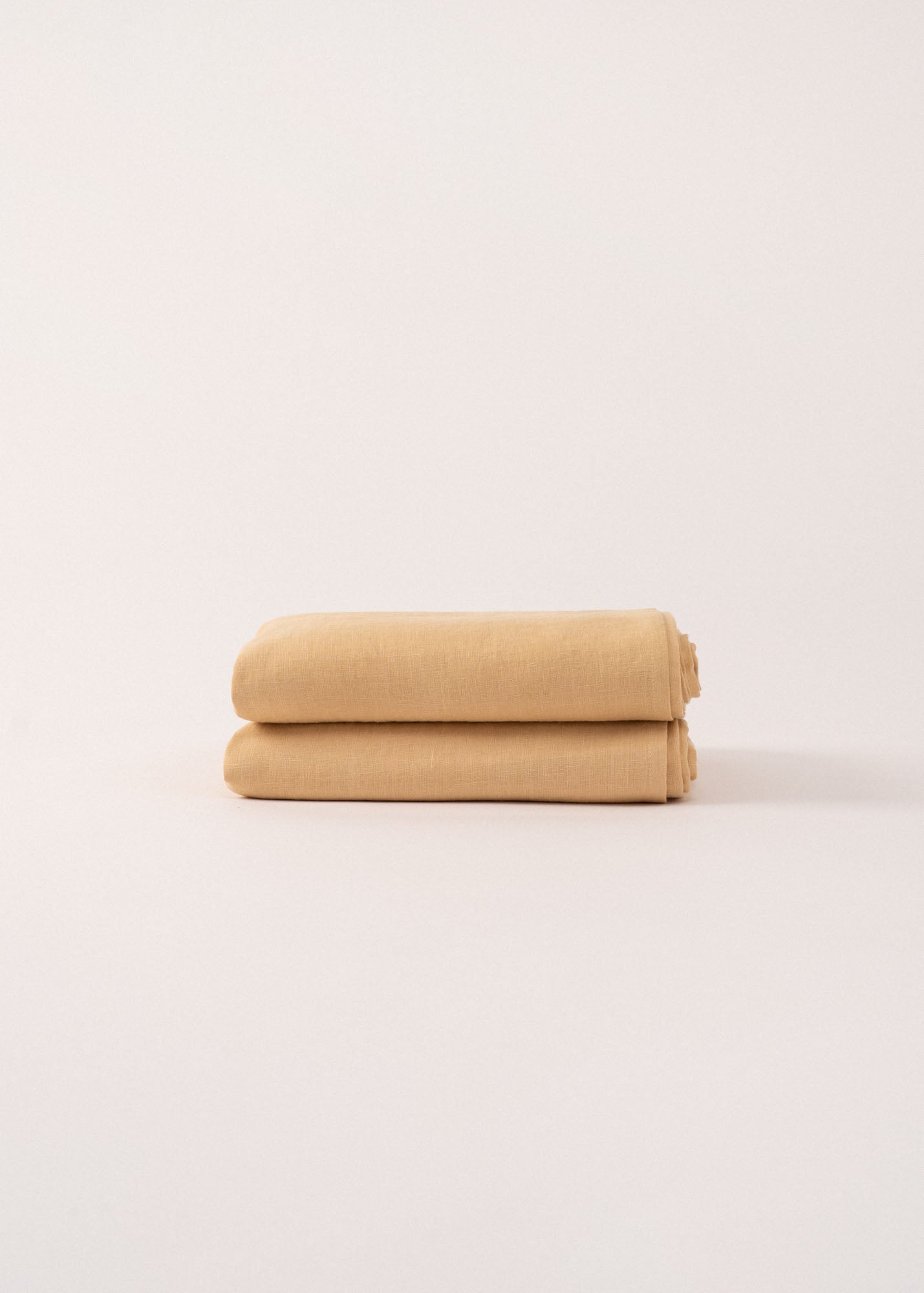 AmourLinen Linen flat sheet Linen flat sheet in Mustard Linen flat sheet in Mustard