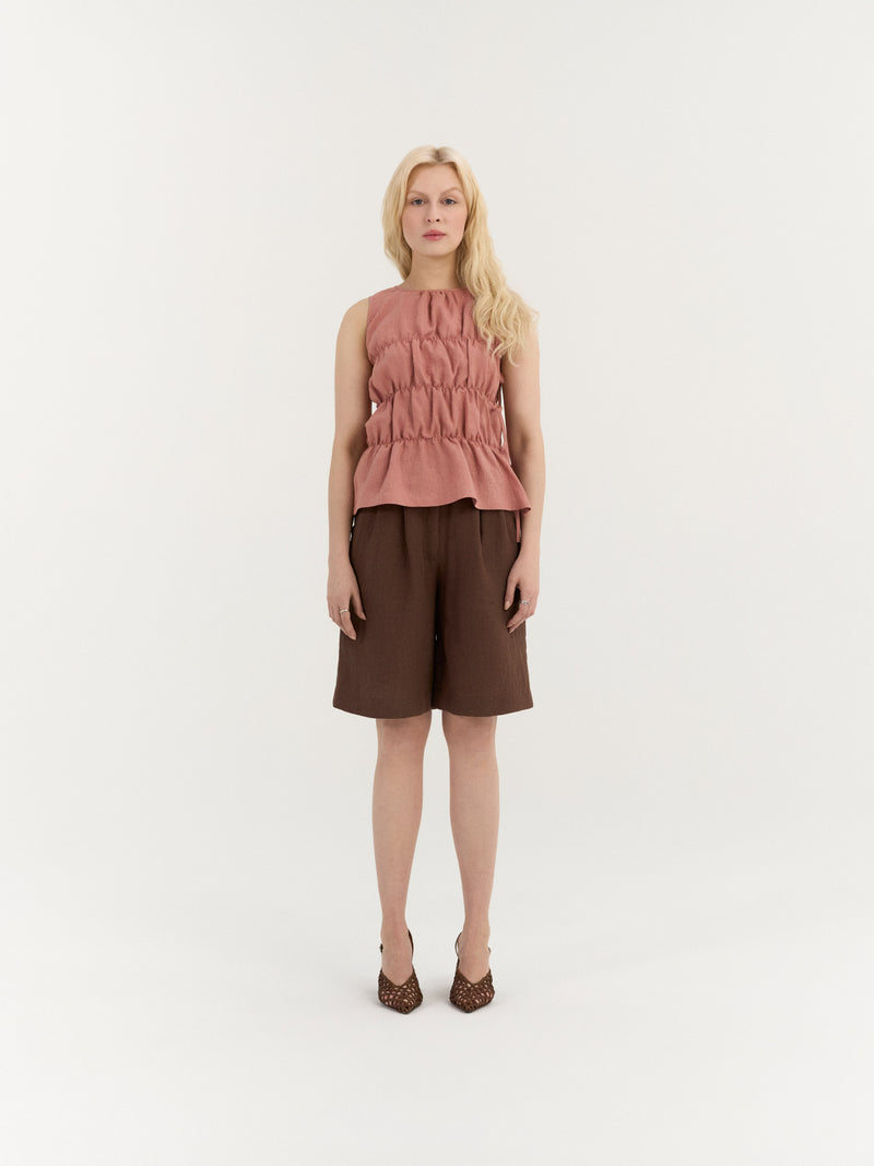 Eloise Gerimpelde Top