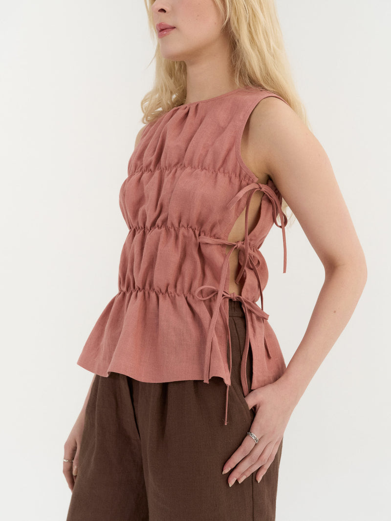 Eloise Gerimpelde Top