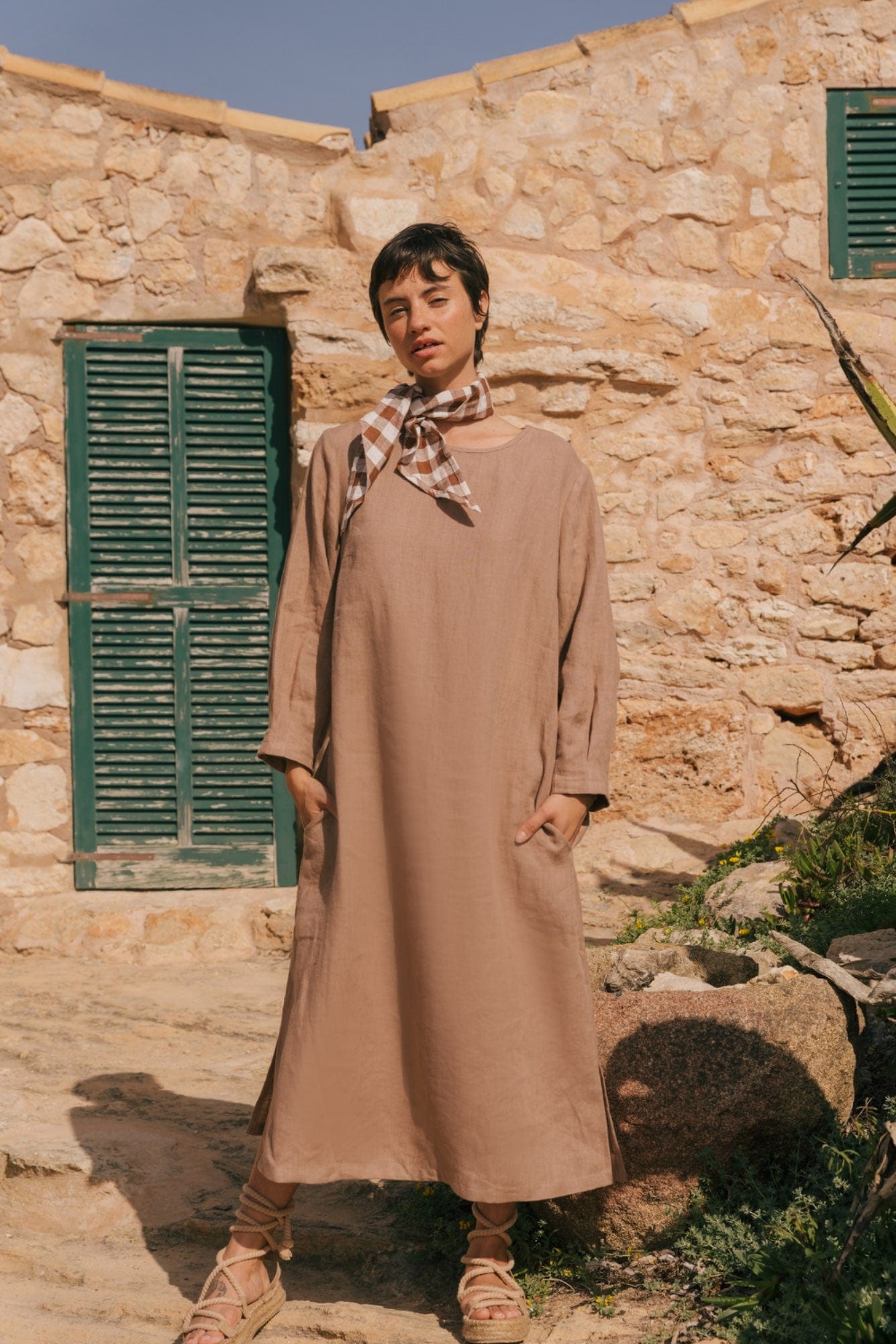 AmourLinen Linen dress Amalia long-length linen dress Amalia long-length linen dress