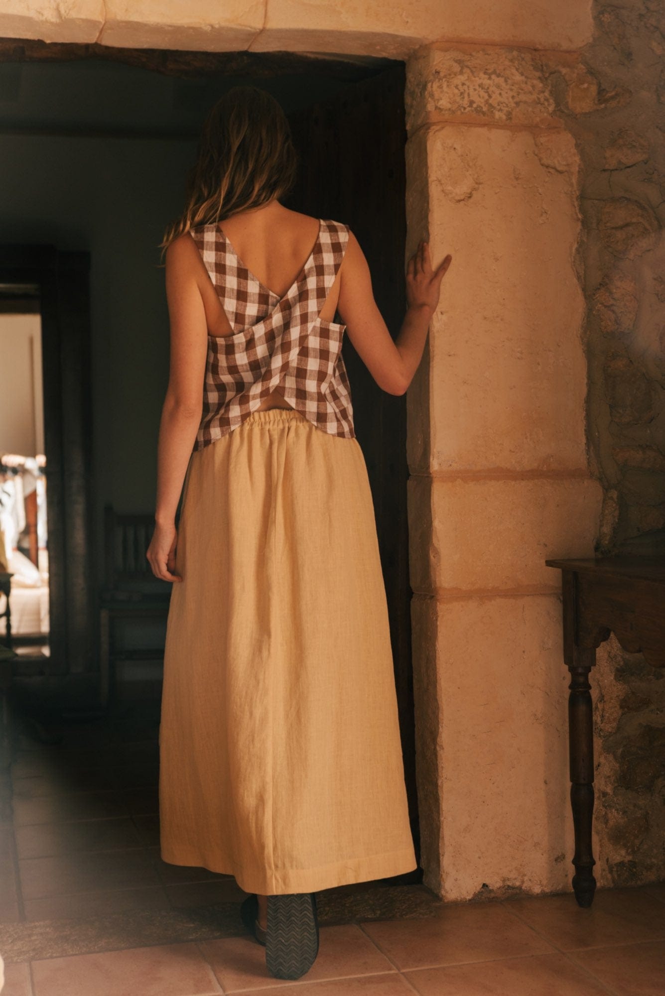 AmourLinen Linen top Linen pinafore top ELLA Linen pinafore top ELLA | AmourLinen | Linen Clothing
