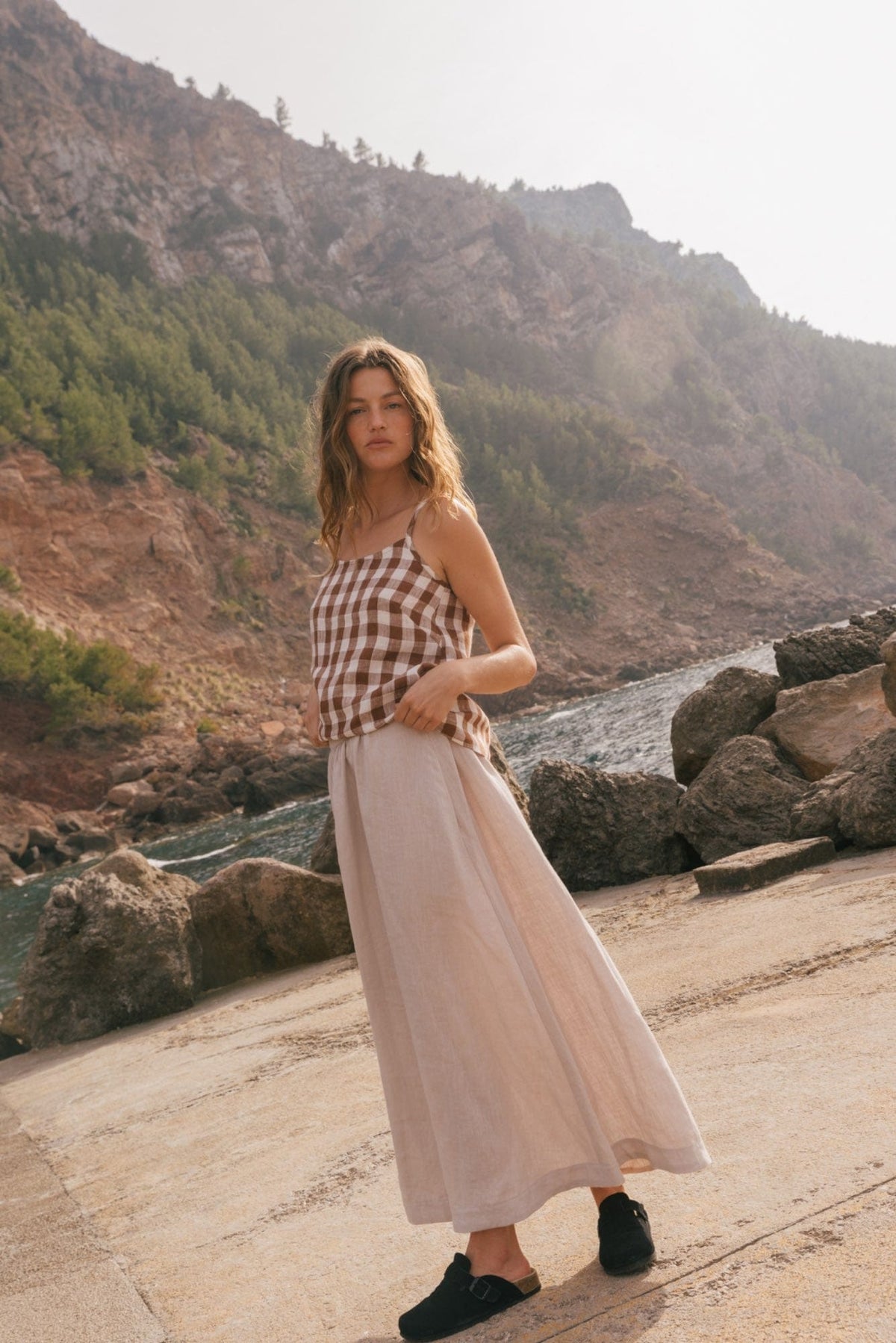 AmourLinen Linen dress Mona long linen skirt Mona long linen skirt