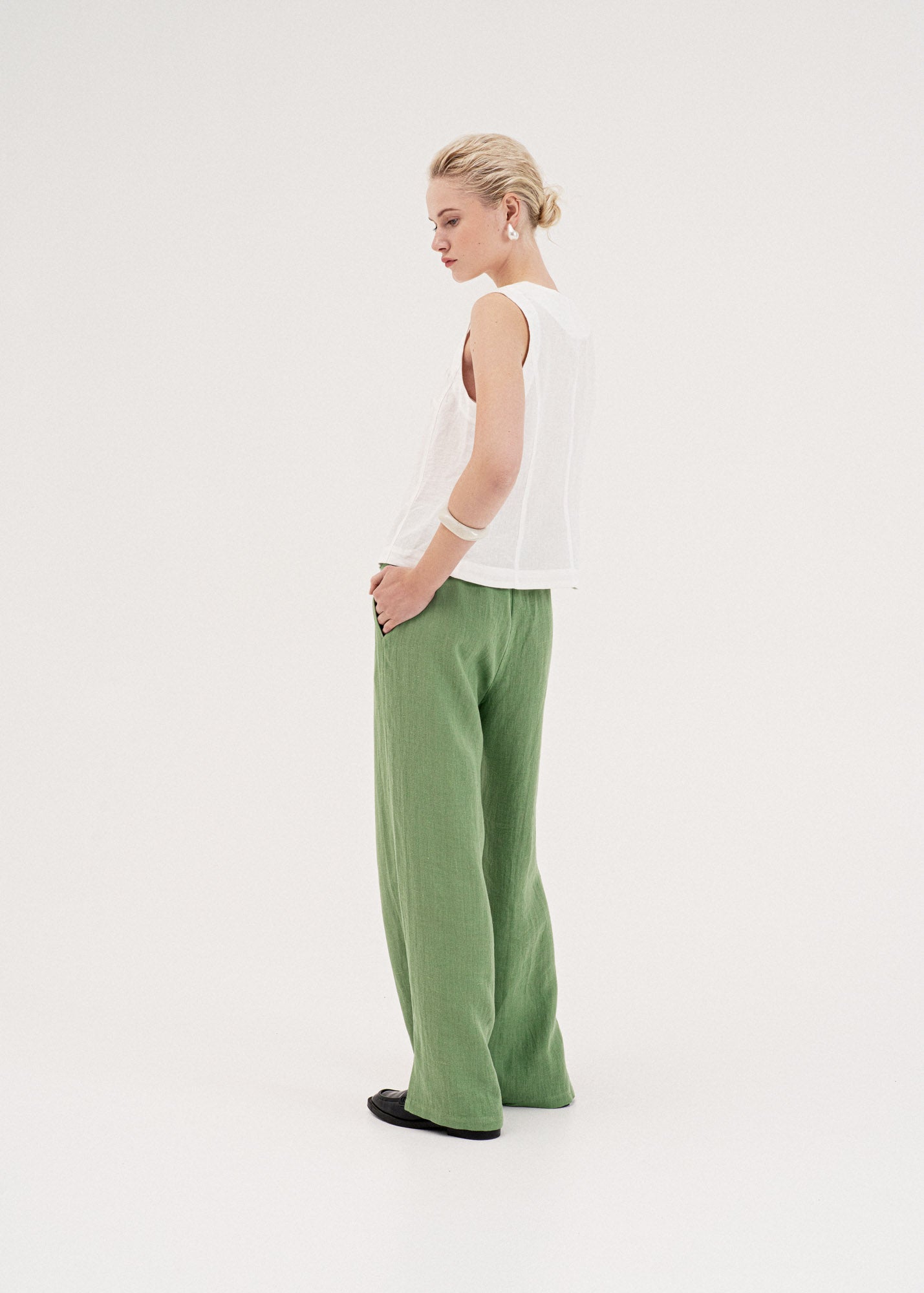 AmourLinen Linen dress Greta linen vest Greta linen vest