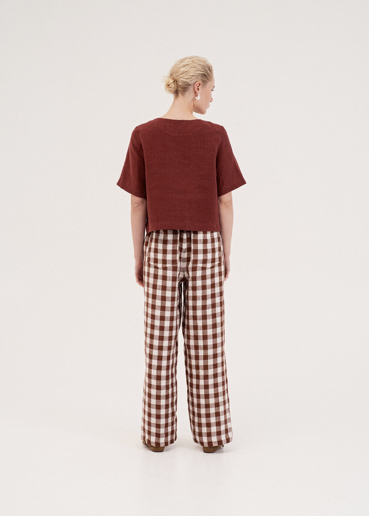AmourLinen Linen dress Barbora straight linen pants Barbora straight linen pants