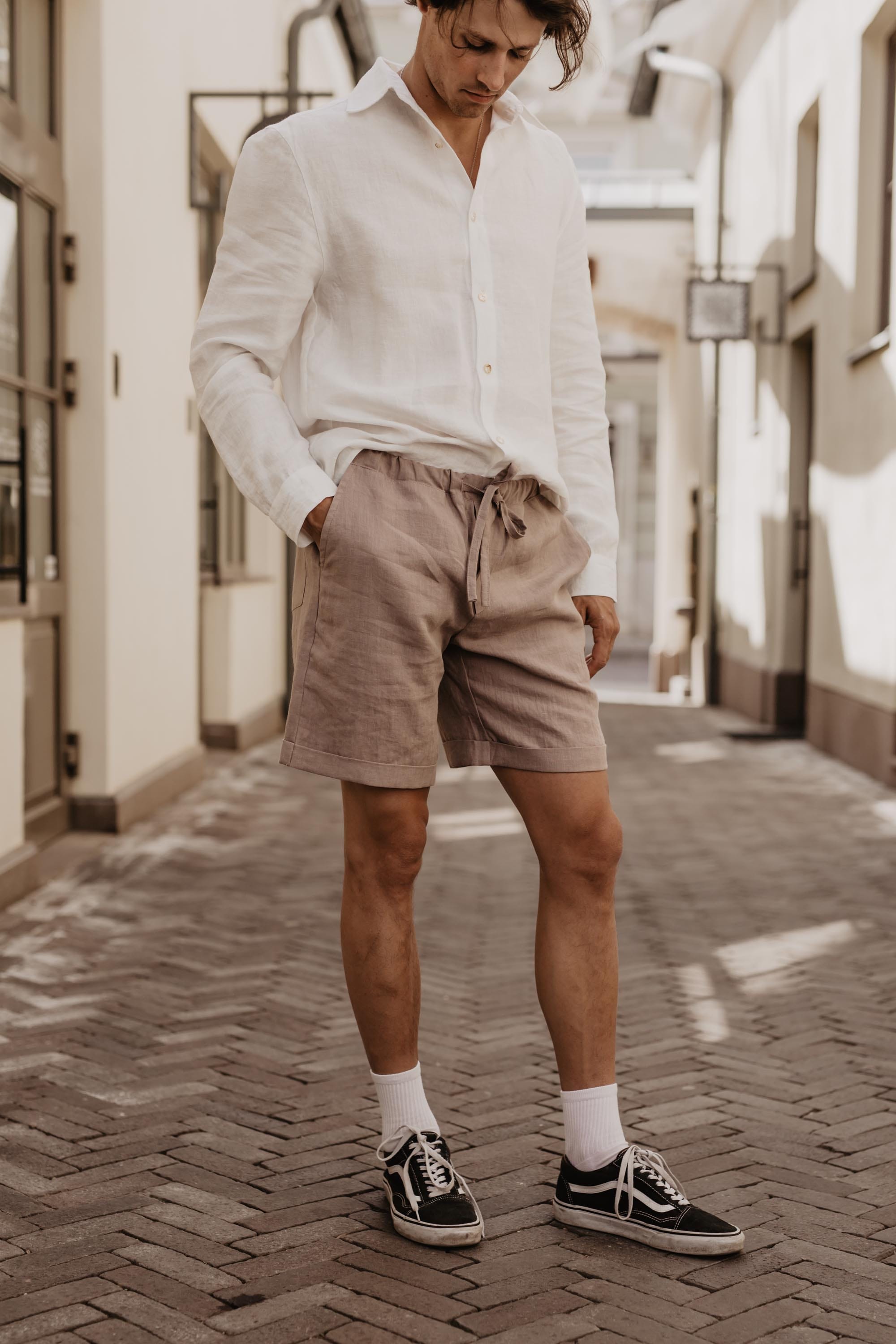 AmourLinen Linen shorts Linen shorts ARES Linen shorts ARES | AmourLinen | Linen Clothing