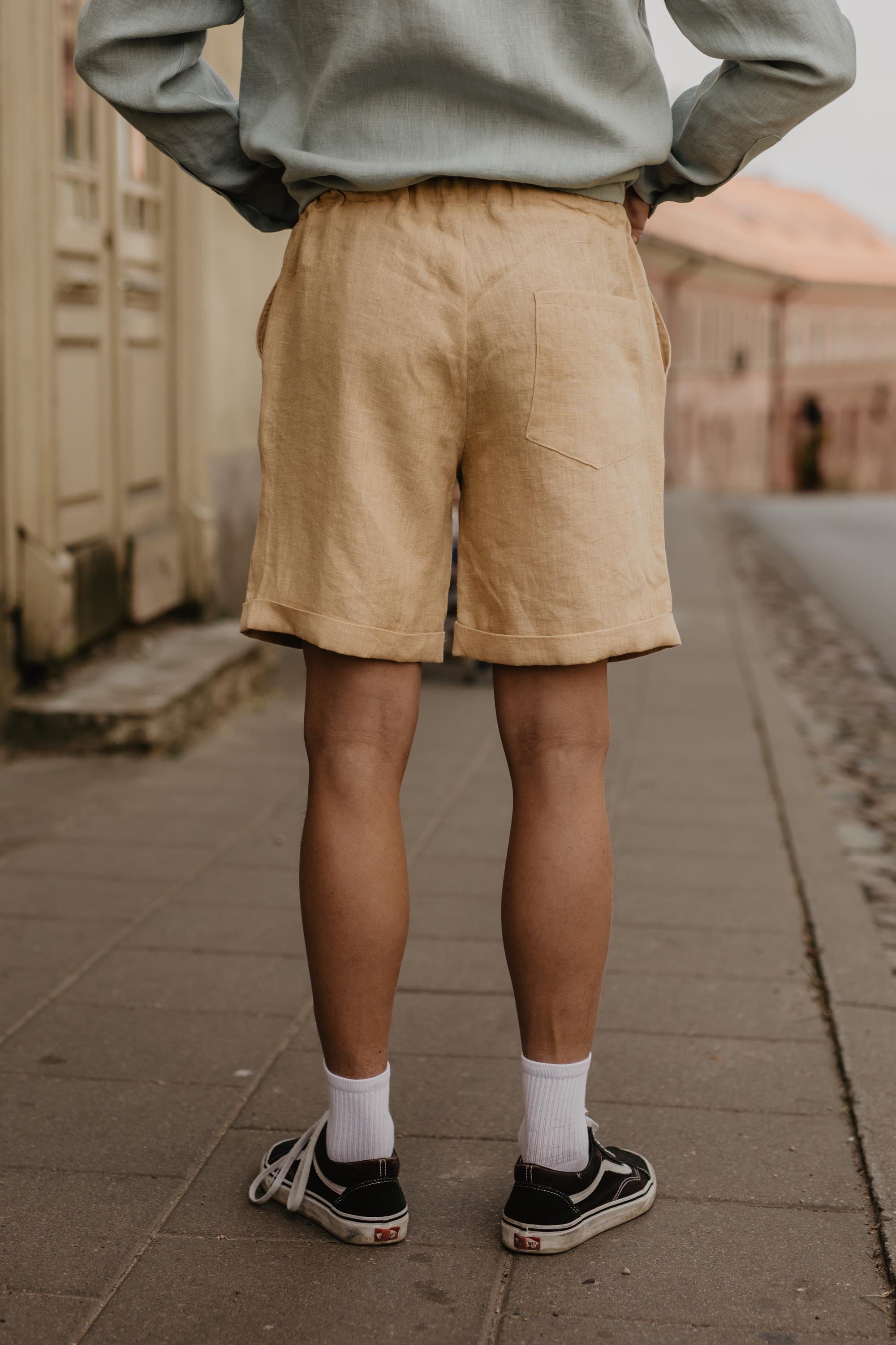 AmourLinen Linen shorts Linen shorts ARES Linen shorts ARES | AmourLinen | Linen Clothing