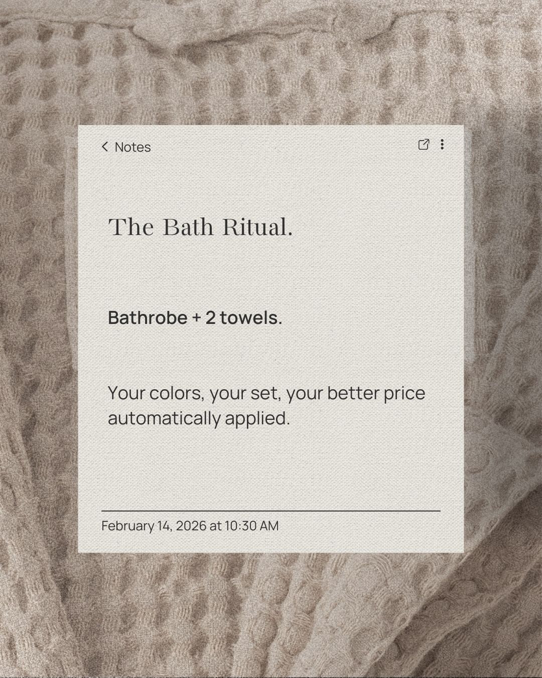 Damesbadjas met wafelstructuur