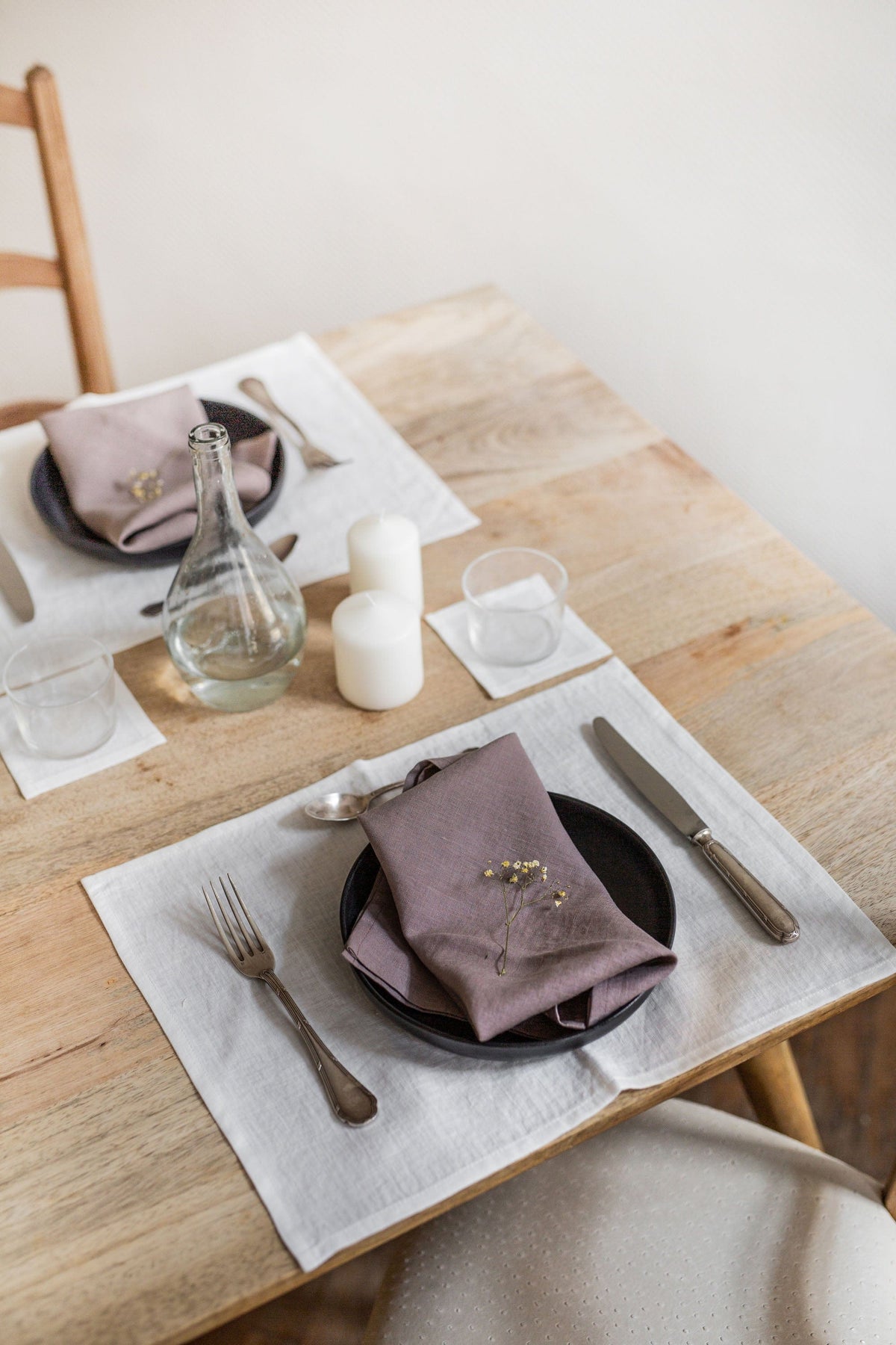 AmourLinen Set of 2 napkins and set of 2 placemats Set of 2 napkins and set of 2 placemats